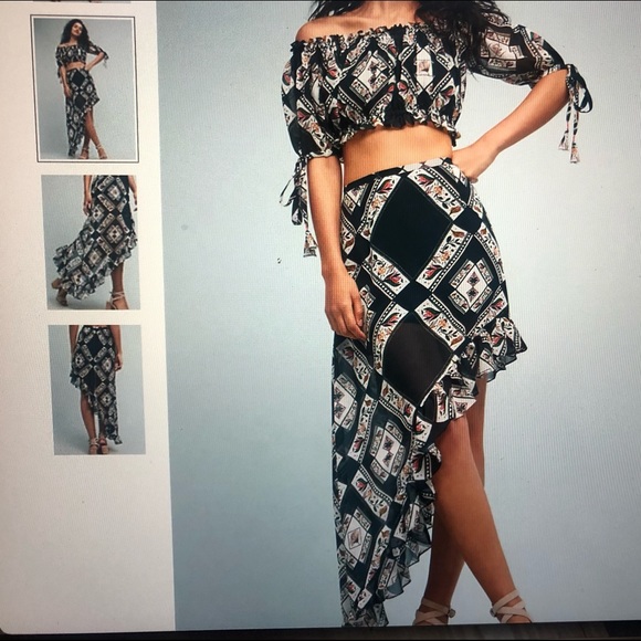 NEW. Silk TRYB dress. Blouse and skirt set. - Picture 6 of 8